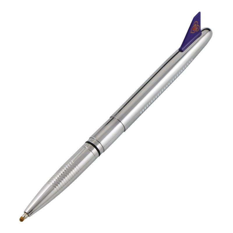 AirAsia space plane pen advertisement Silver Aviation Airplane Pens airline stewardess aerial ballpoint pen with empennage