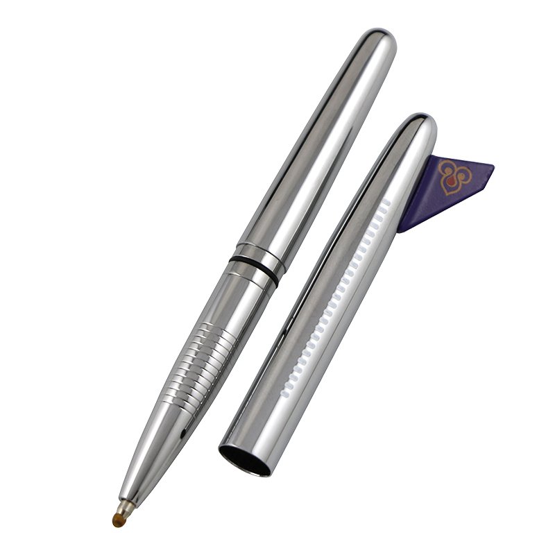 AirAsia space plane pen advertisement Silver Aviation Airplane Pens airline stewardess aerial ballpoint pen with empennage