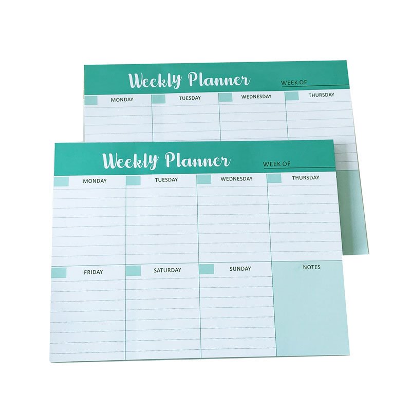 Custom weekly Daily study planner Notepad To Do List memo pad tear-off Grocery Shopping Note pads for promotion