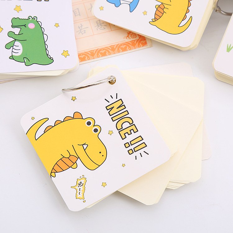 Cartoon Mini binder Coil Notebook note pads square School Office Supply