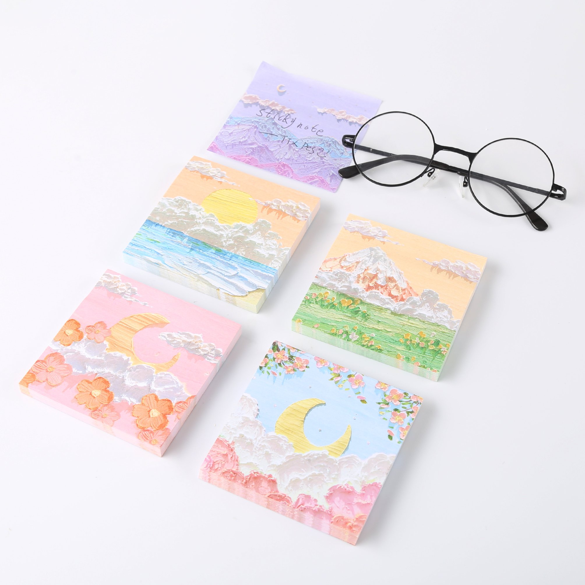 TTX Free Sample Listing Paper Stationary Set Colorful Page Memo Pads Adhesive Index Custom Sticky Notes