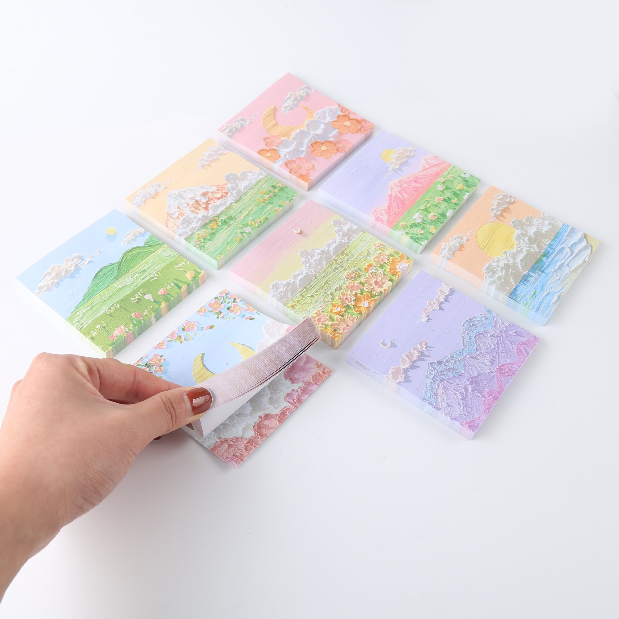 TTX Free Sample Listing Paper Stationary Set Colorful Page Memo Pads Adhesive Index Custom Sticky Notes
