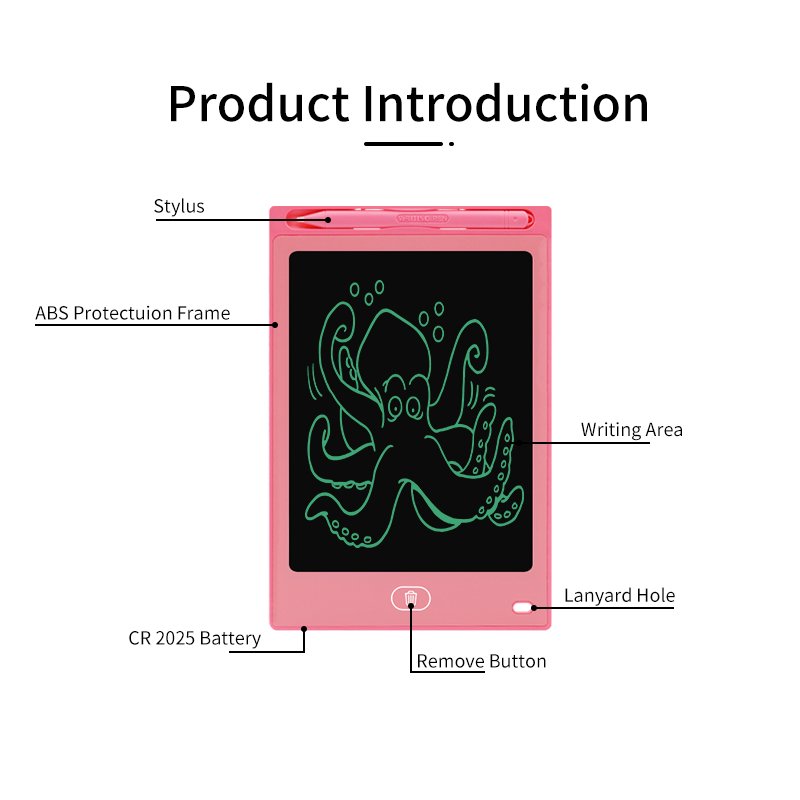 digital lcd writing tablets graphics memo drawing board kids monochrome LCD handwriting pad doodle painting education board