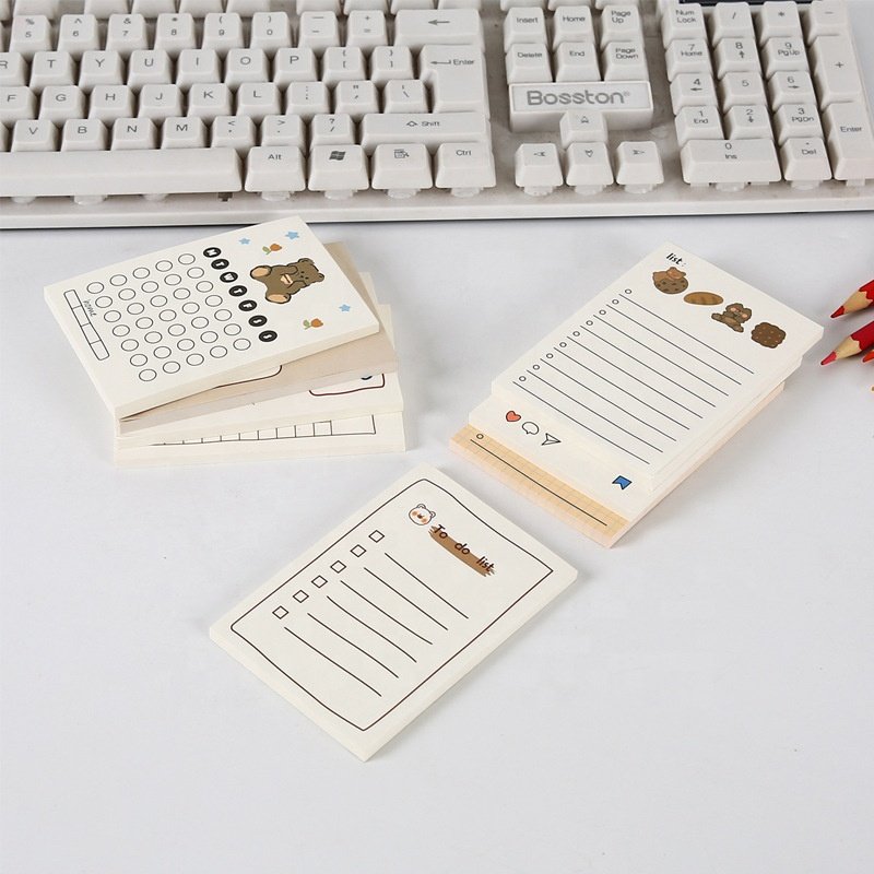 Arrival Custom Animas Design 50 Sheets Office Supplier Home Accessory To Do List Notepad Sticky Notes Cute Memo Pads Notebook