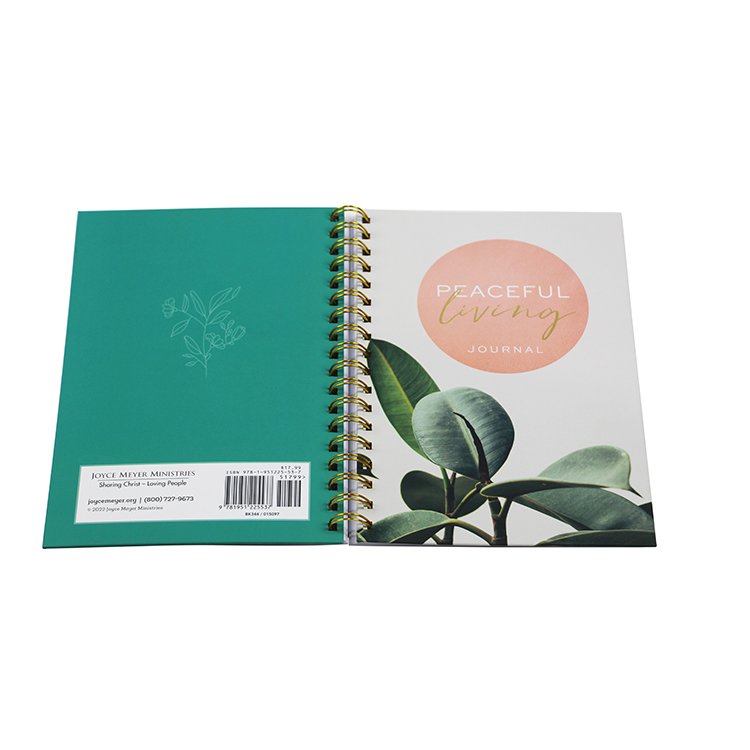China Supplier Spiral Notebook Printing Custom Your Design Journal A5 Size Line Pages Wire-O Binding Notebooks