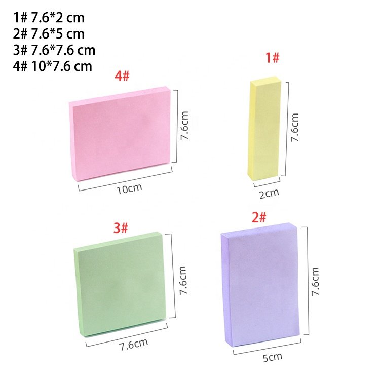Morandi colorful solid color office index stickers student classroom memo marking plan sticky notes