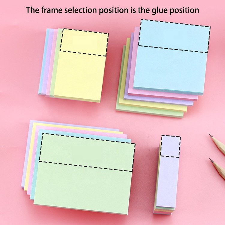 Morandi colorful solid color office index stickers student classroom memo marking plan sticky notes