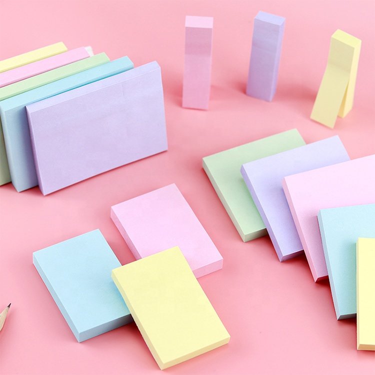 Morandi colorful solid color office index stickers student classroom memo marking plan sticky notes