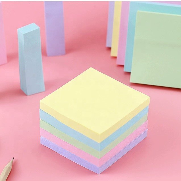 Morandi colorful solid color office index stickers student classroom memo marking plan sticky notes