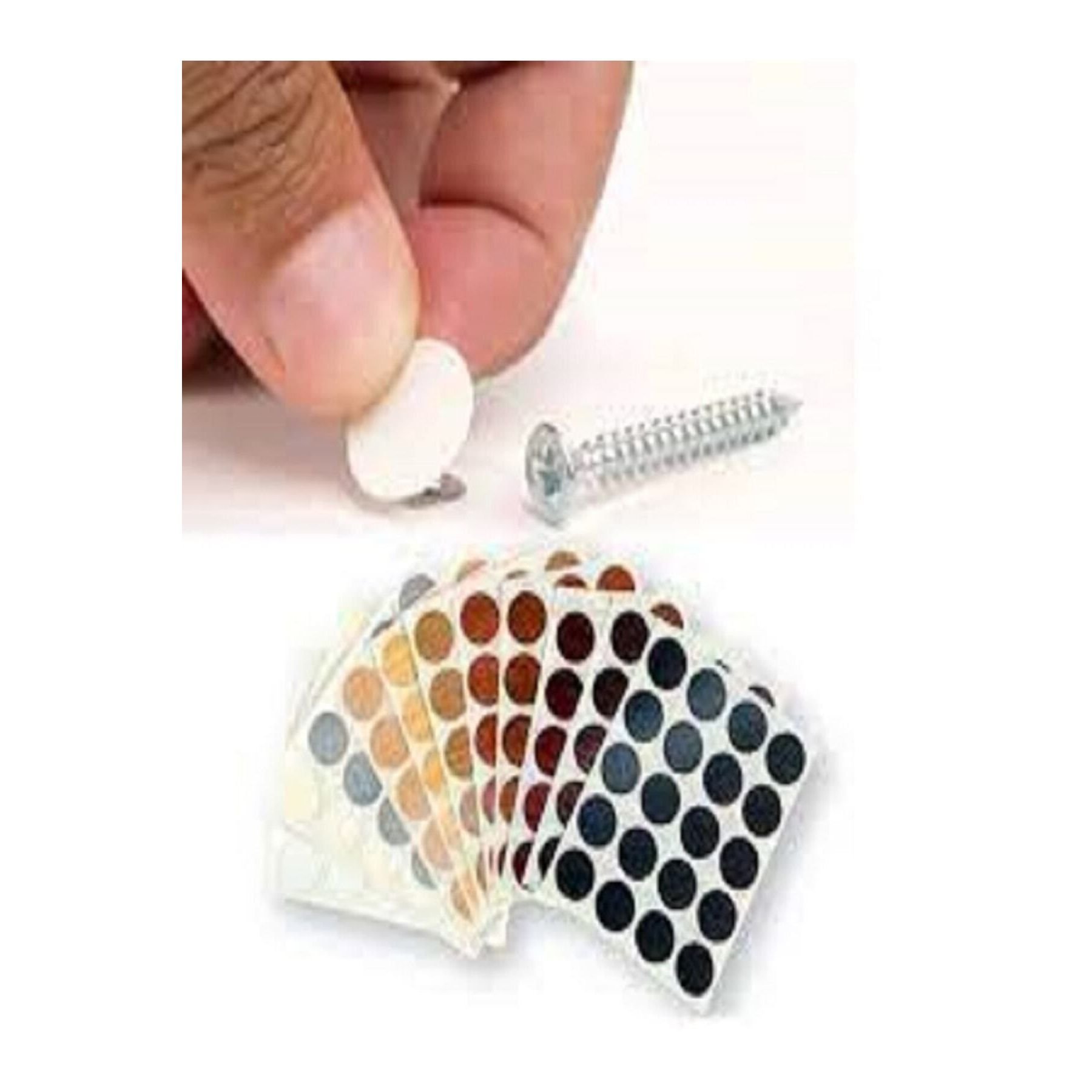 Adhesive Screw Plug Shiny Anthracite 14 Mm 50 Sheets