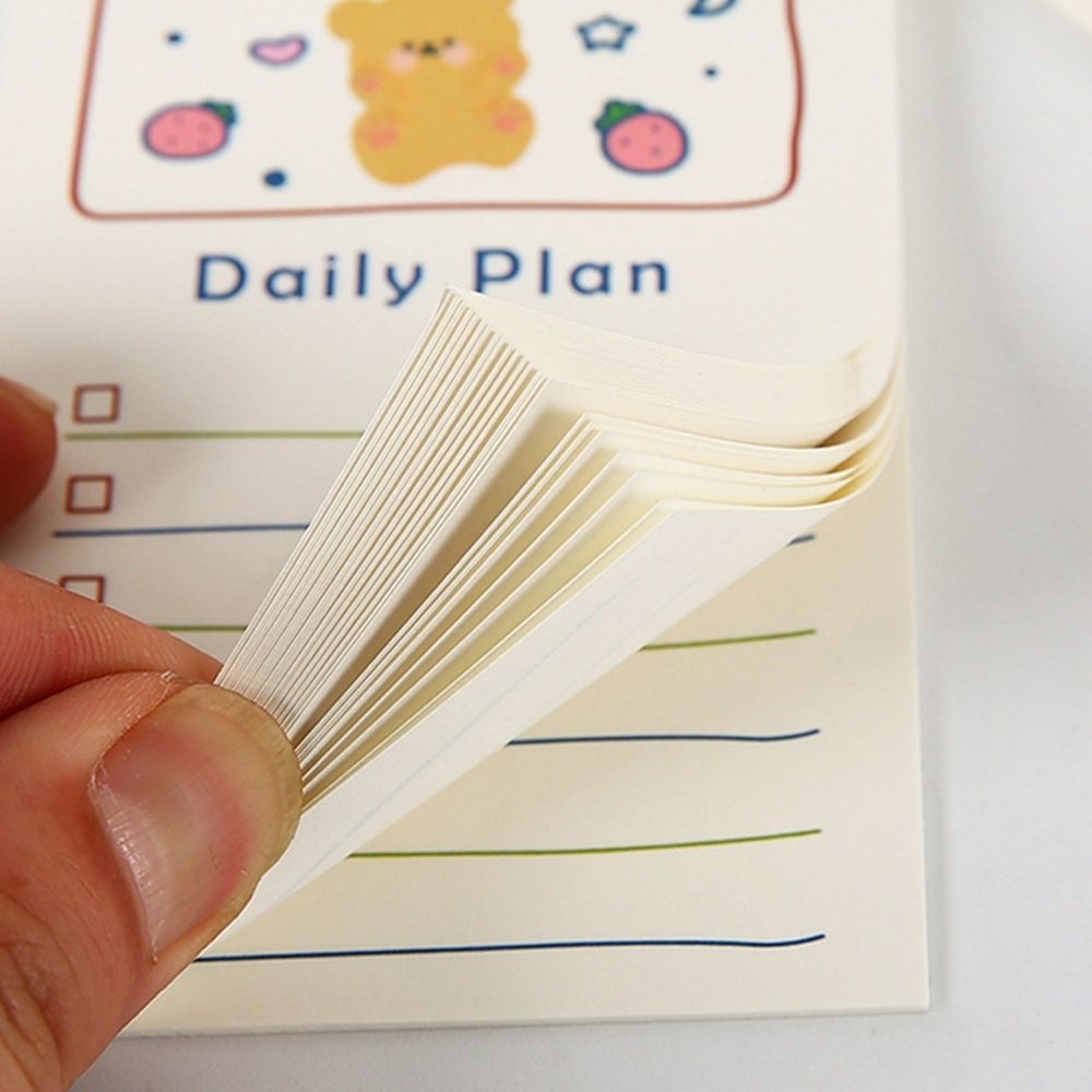 50 Sheets Note Pads NON-Sticky Memo Pads Small Paper Lined Notepad Single-Side Printed for Writing School Work Office Supplies