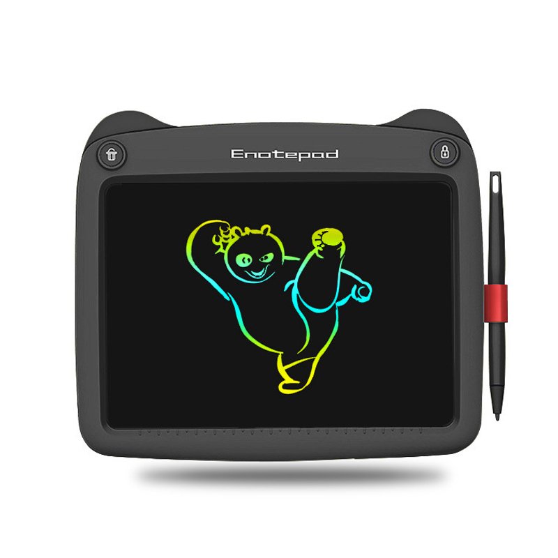 Panda 9inch writing and drawing board colorful educational tablet reusable lcd for kids