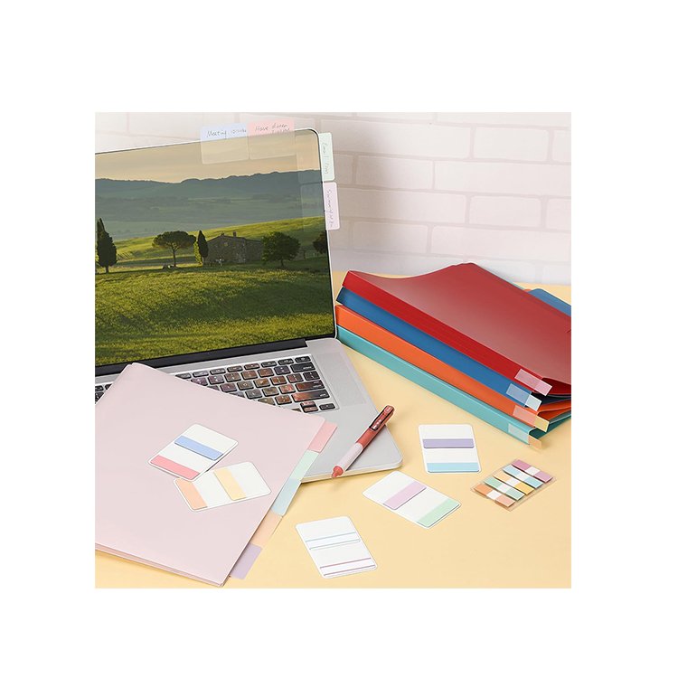 factory Custom colored waterproof Bible Journaling Supplies transparent Bible sticky tabs Bible Index Tabs for notebook office