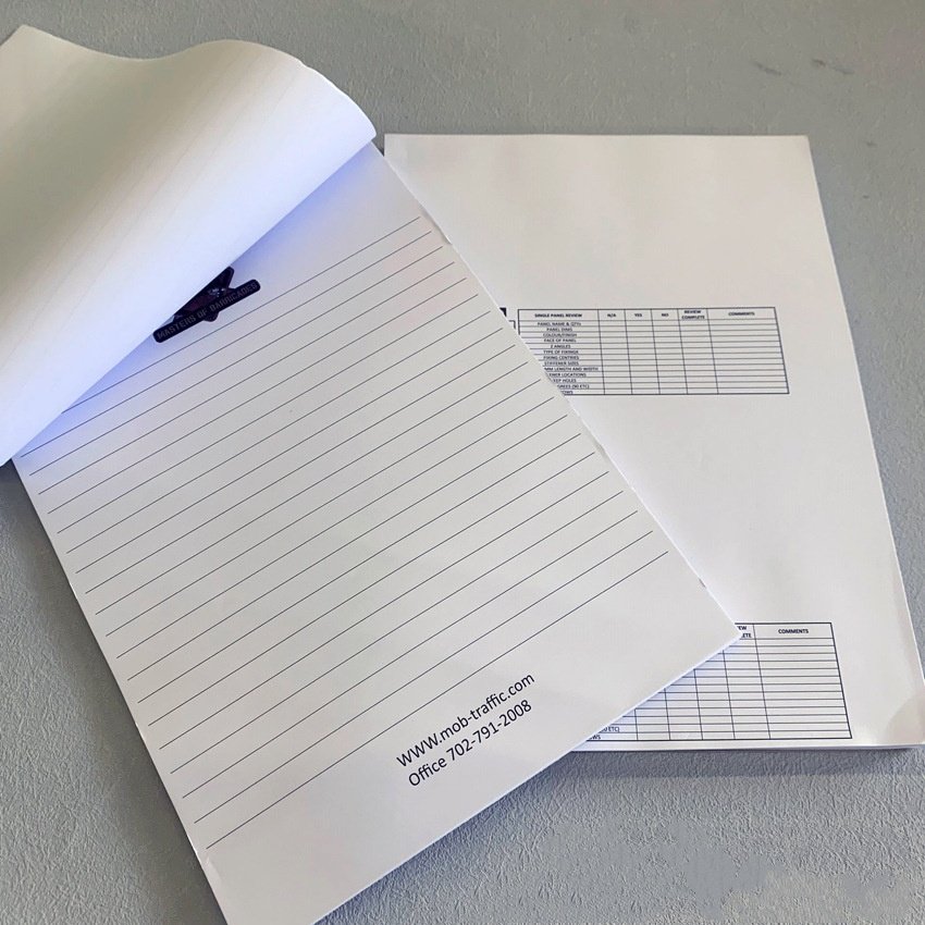 Office Stationery Supplies Custom Logo Business calculate write pad Notepads Easily Tear off to do lists branded notepads