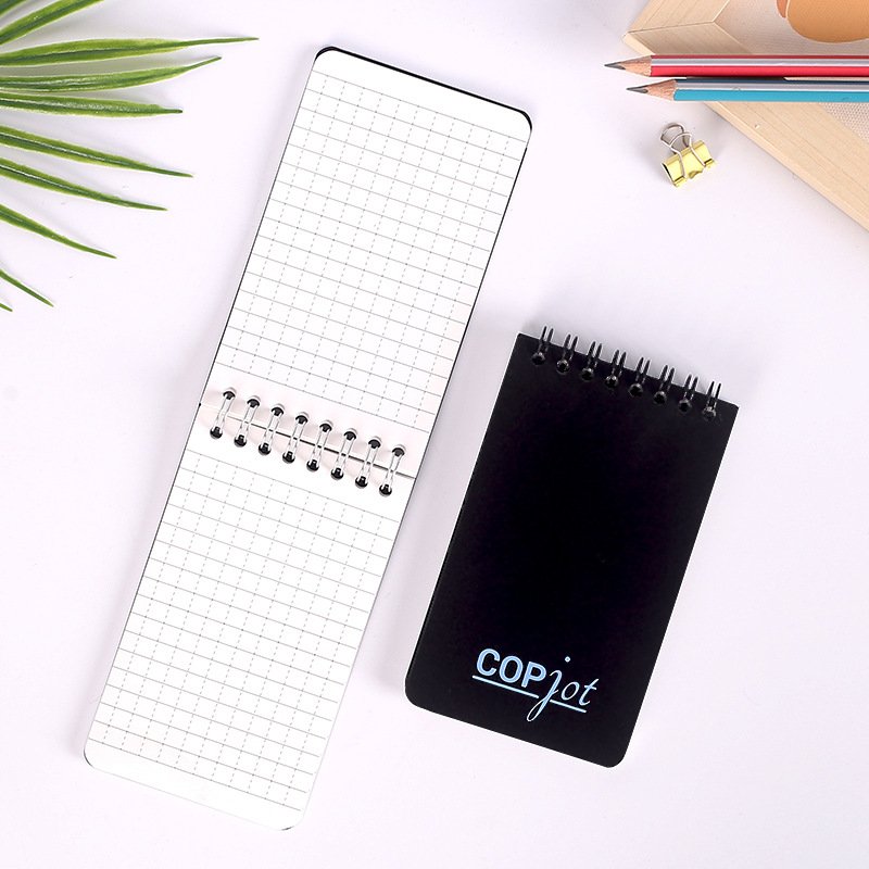 Customized Waterproof Stone Paper Notebook Pocket Size Spiral Memo Notepad With Grid Paper Book