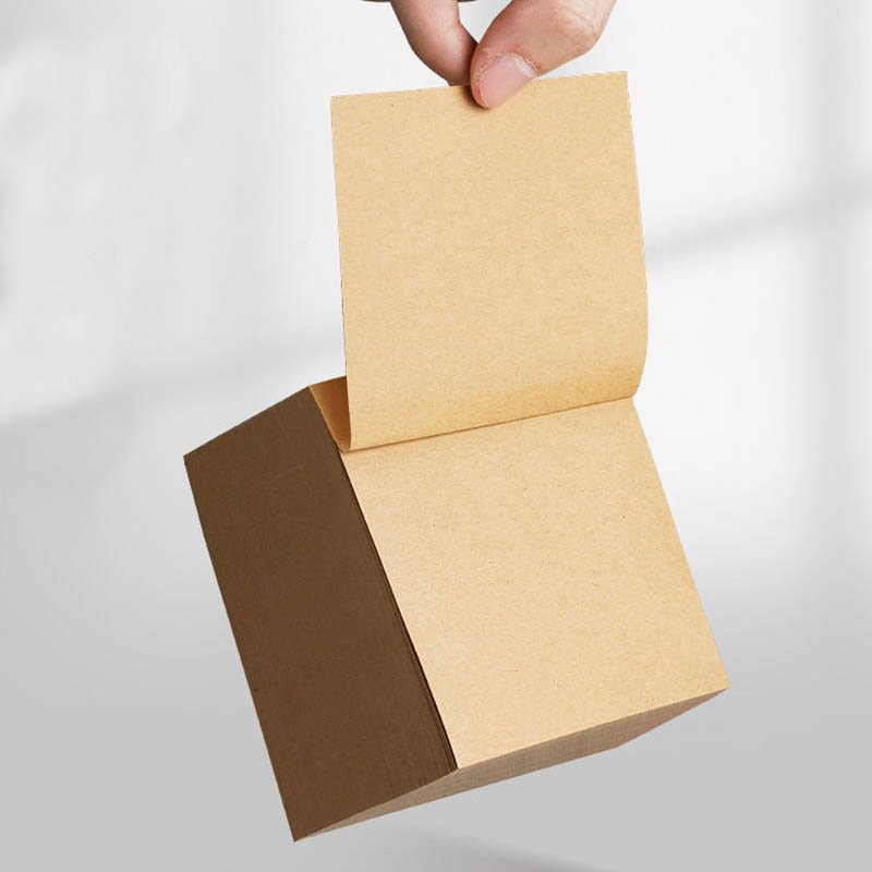 Wholesale custom size kraft strong adhesive paper cube memo pad stationary accessories sticky notes 3x3 craft manufacturer