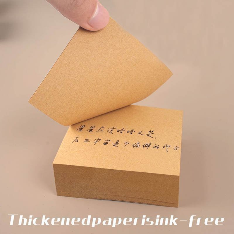 Wholesale custom size kraft strong adhesive paper cube memo pad stationary accessories sticky notes 3x3 craft manufacturer