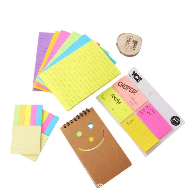 Factory Coloured Wholesale Custom Logo Eco-friendly Paper Sticky Notes Multicolor Sticky Notes