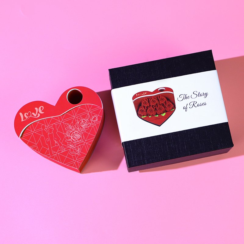 2025 New Product Paper Crafts Flower Roses 3D Memo Pad Heart Bouquet Notepad Unique Christmas Valentines Day Wedding Gifts