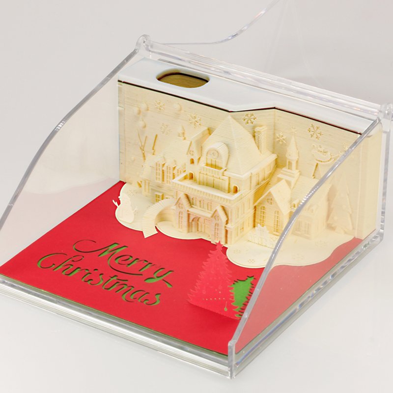 Christmas gift Merry Christmas cultural creativity 3D sticky notes memo pad custom