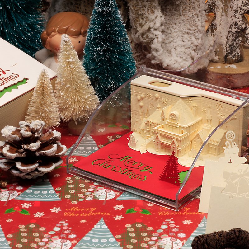 Christmas gift Merry Christmas cultural creativity 3D sticky notes memo pad custom