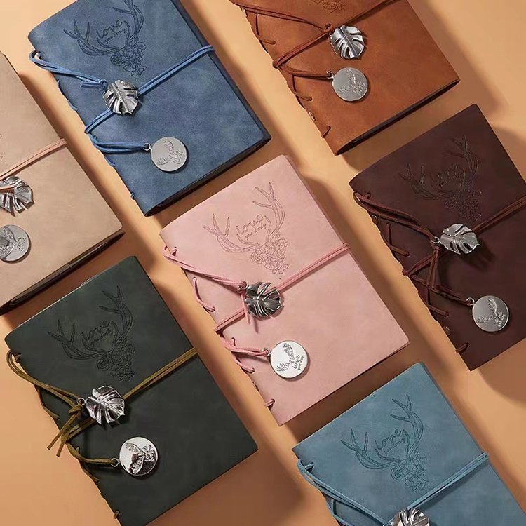 New Material Customizable Style Custom Luxury PU Leather Binder Clip Planner Notebooks Journal Notebook
