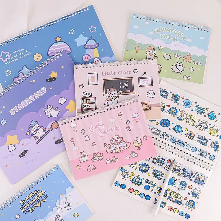 Anime Sticky Notes Supplier Cartoon Characters Style Release Paper Journal Spiral Planner Notebook
