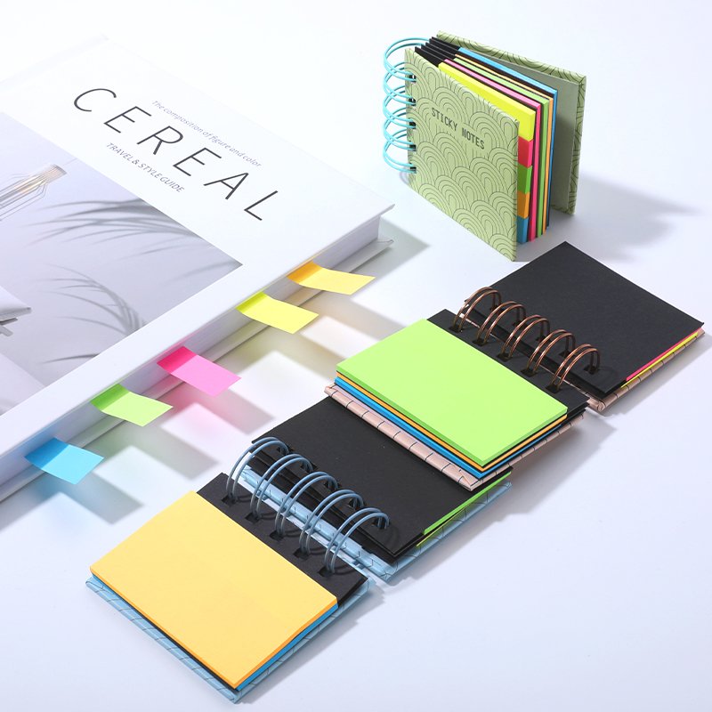 2024 New Design Custom Students Portable Colorful Kawaii Sticky Note Memo Pad Set for Writing