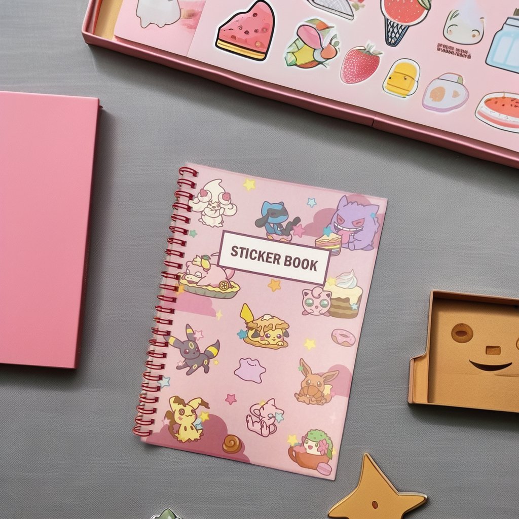 album Custom double sided release paper high quality sticker book