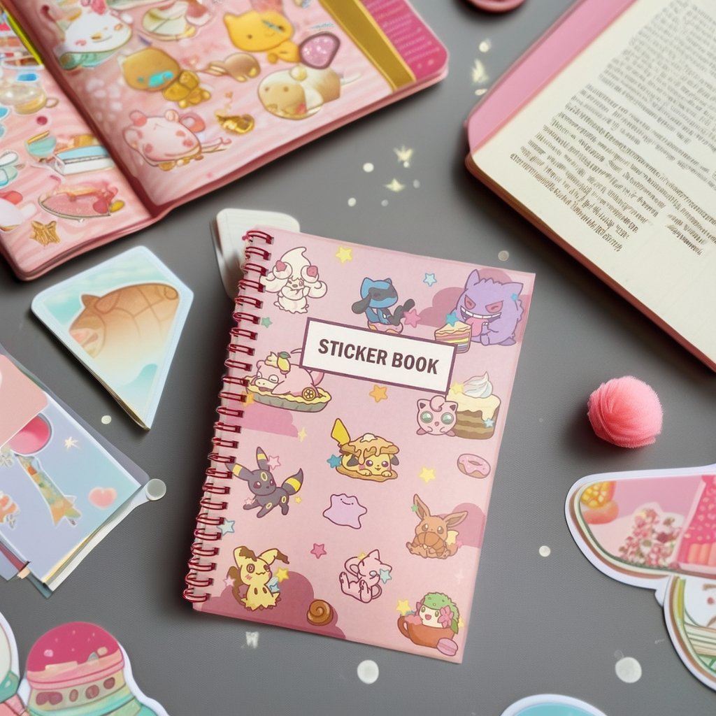 album Custom double sided release paper high quality sticker book