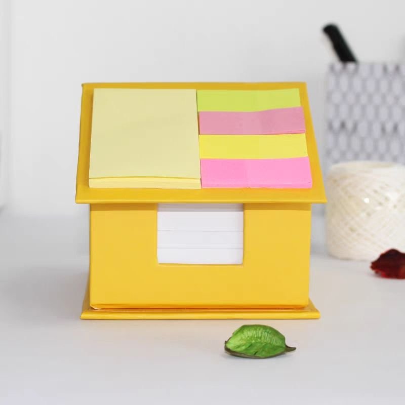 Custom Logo House Shaped Sticky Note Pads for Business Promotional Office Products Gifts Block