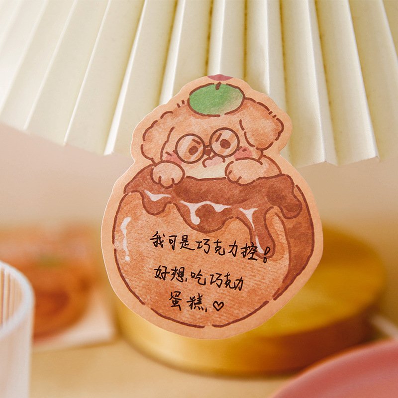 Sweet Dessert Sticky Note Decoration N Times Sticker Memo Pad Refrigerator Message Sticker Student Gift Stationery Wholesale