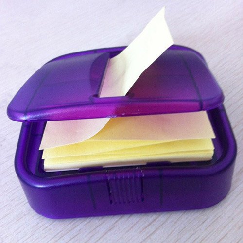 Custom Logo Plastic Sticky Note Memo Notepad Dispenser