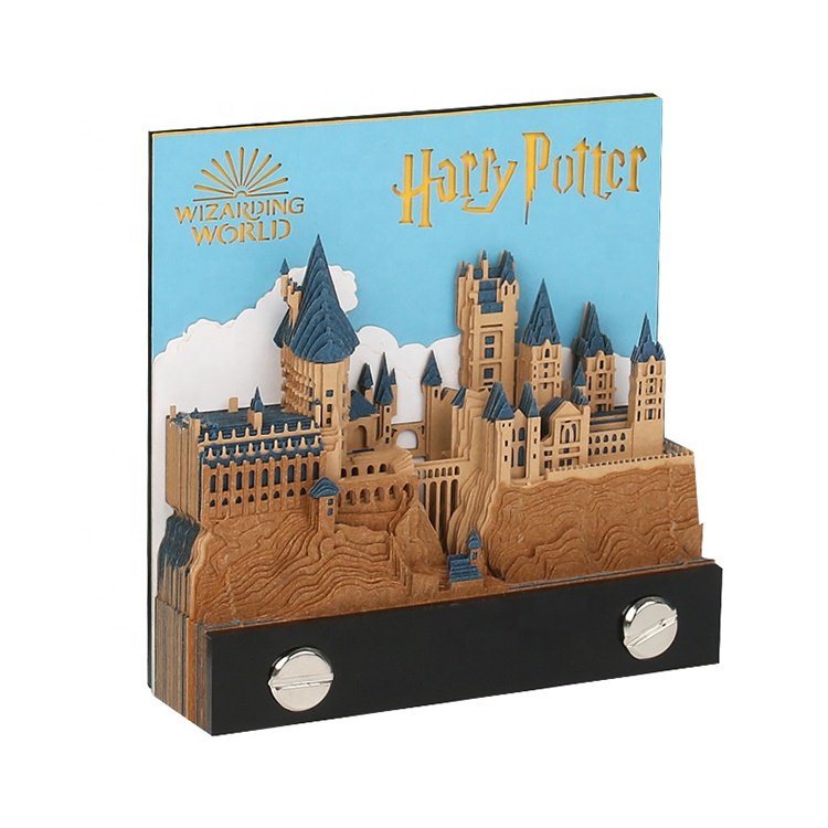 Supplier Custom Design Originality 3D Sticky Note Design Memo Pad Custom Print Laser Cut 3D Memo Pad