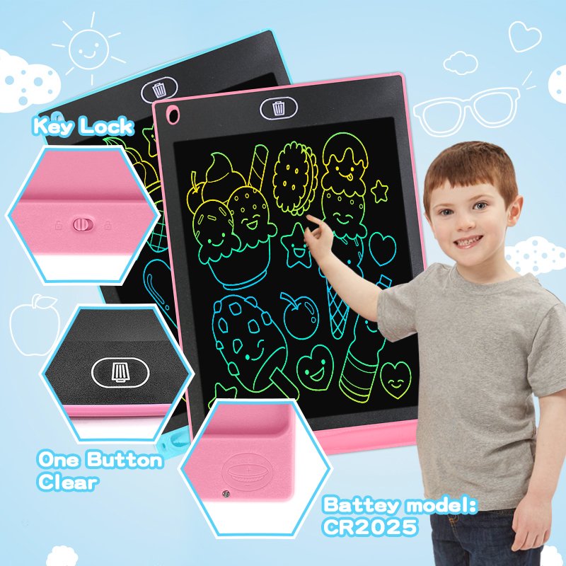 Paperless Magic Drawing Pad 8.5 10 12 inch LCD Writing Tablet For Kids Drawing Toys Birthday Gifts Erasable Pad