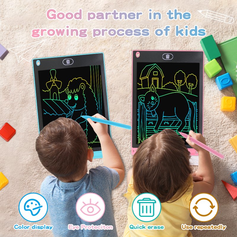 Paperless Magic Drawing Pad 8.5 10 12 inch LCD Writing Tablet For Kids Drawing Toys Birthday Gifts Erasable Pad