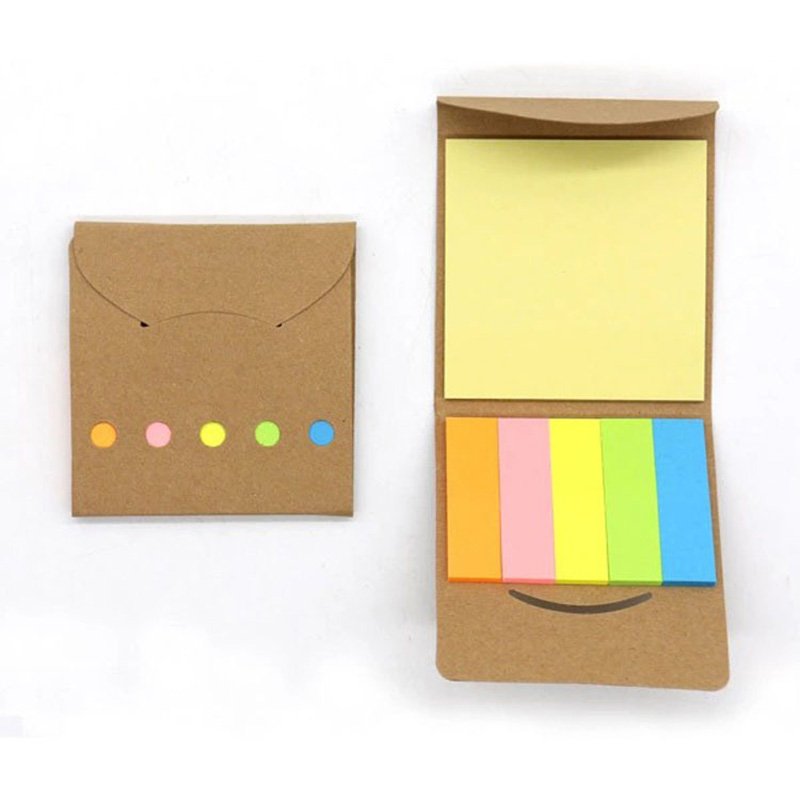 Custom high quality color 2021 sticky note pad home office student mark message retro sticky notes