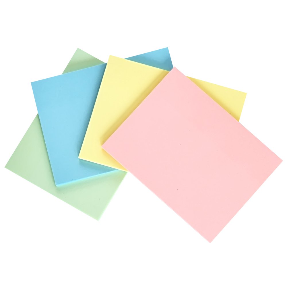 Custom high quality color 2021 sticky note pad home office student mark message retro sticky notes