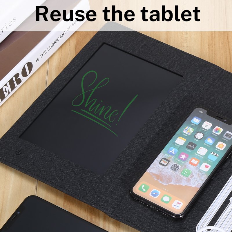 Manufacturer Handwriting Boards Digital Powerbank Notepad with USB Flash Drive Phone Charging Notebook