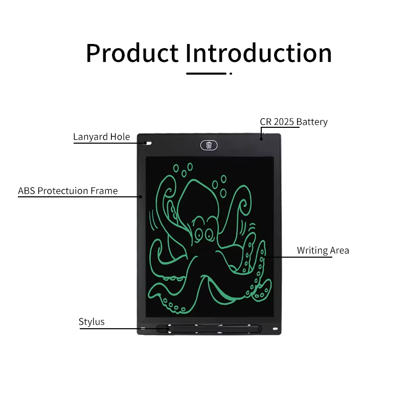 source factory monochrome screen digital notebook tablet kids magic lcd drawing tablet 8.5 10 12 16 inch