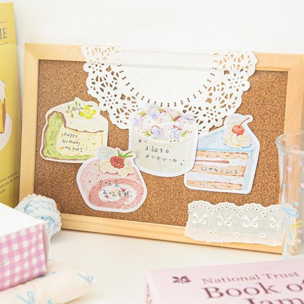 Simulation Sweet Cake Shape Sticky Note Students Memo Pad Stationery Gifts N Messages Decorative Stickers Customized Wholesale