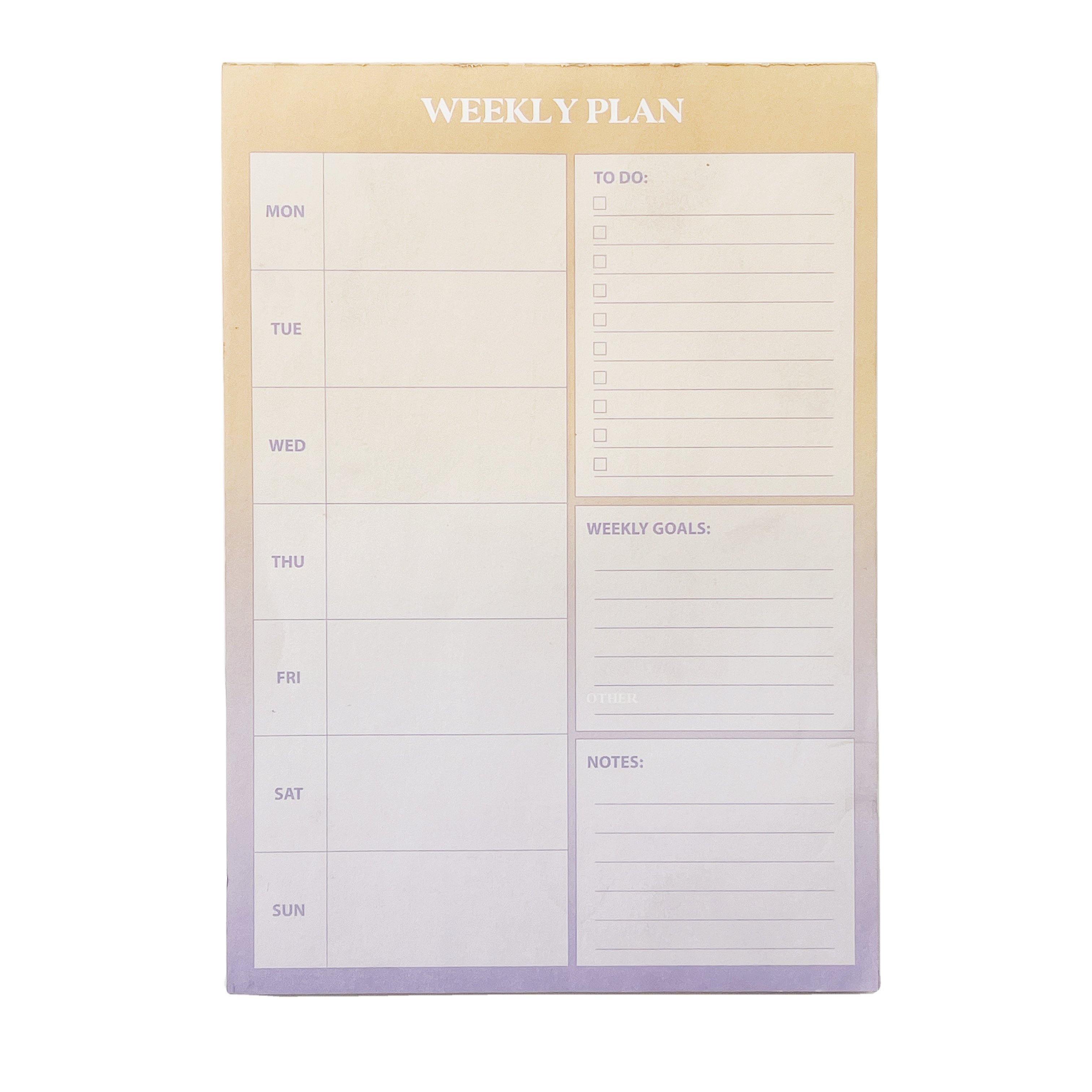 Wholesale notepad to do list custom daily planner tear off magnetic memo pad weekly planner2023