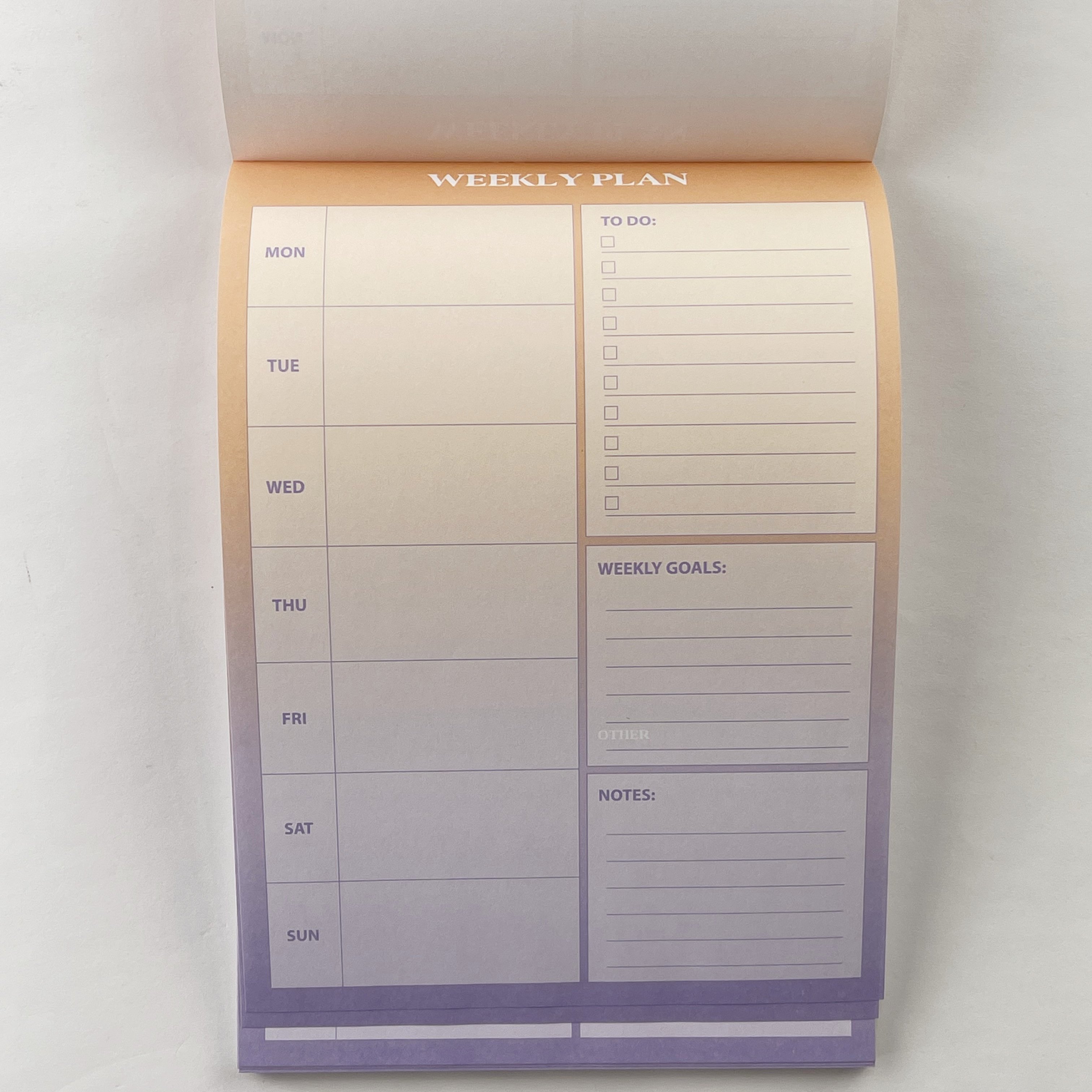 Wholesale notepad to do list custom daily planner tear off magnetic memo pad weekly planner2023