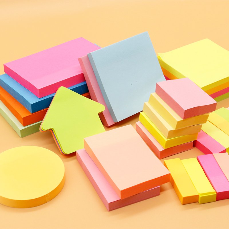 custom colour stationaries see through pastel memo pad kawaii translucent set cute clear transparent sticky note
