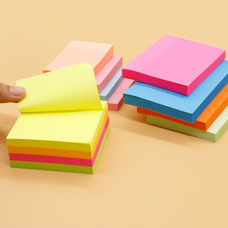 custom colour stationaries see through pastel memo pad kawaii translucent set cute clear transparent sticky note