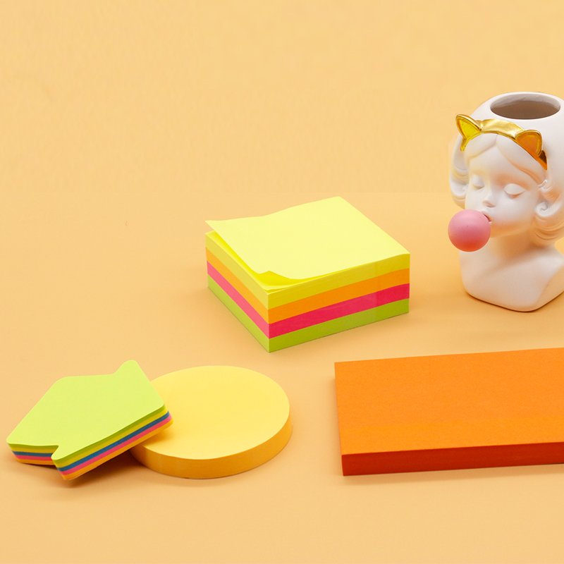 custom colour stationaries see through pastel memo pad kawaii translucent set cute clear transparent sticky note