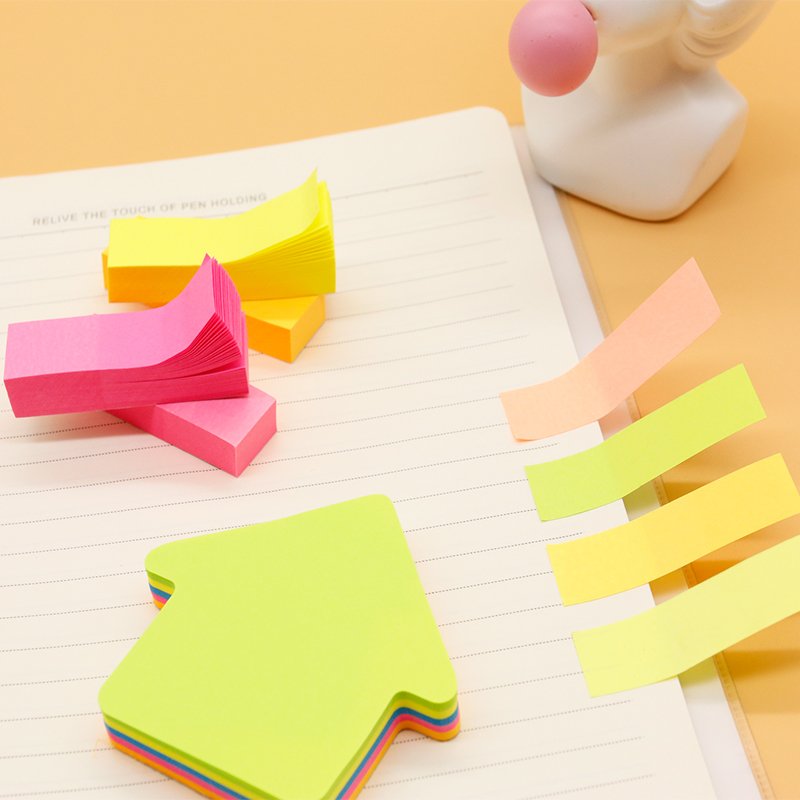 custom colour stationaries see through pastel memo pad kawaii translucent set cute clear transparent sticky note
