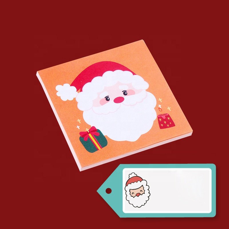 Cartoon Colored Paper Cute Exquisite Sticky Note Memopad Set Keep Smiling Kawaii Christmas Sticky Notes