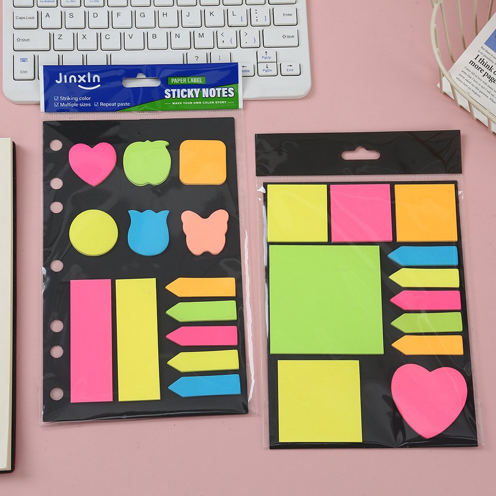 Office Teaching Stationery Can Replace Notebook Creative Fluorescent Combination Convenience Sticky Note Wholesale