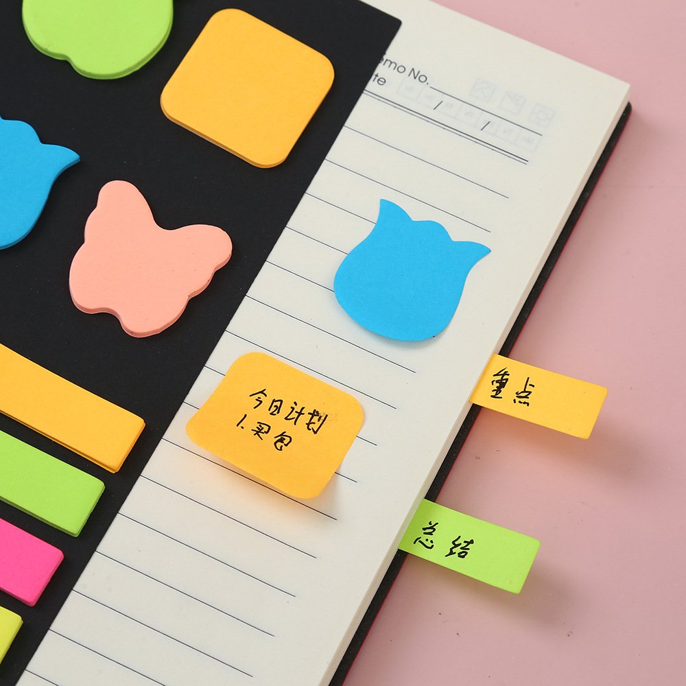 Office Teaching Stationery Can Replace Notebook Creative Fluorescent Combination Convenience Sticky Note Wholesale